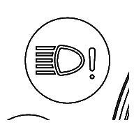 차량 등화장치 고장 경고등 그림